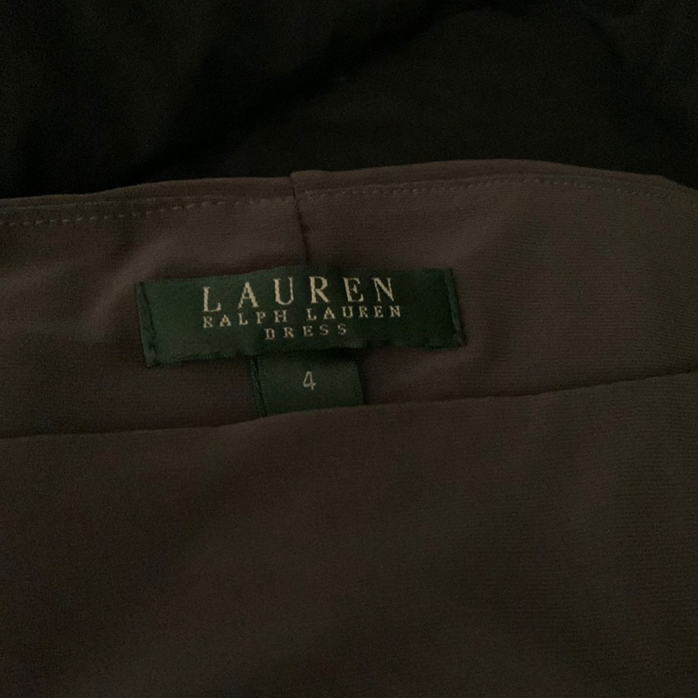 Ralph Lauren Grey shirred dress